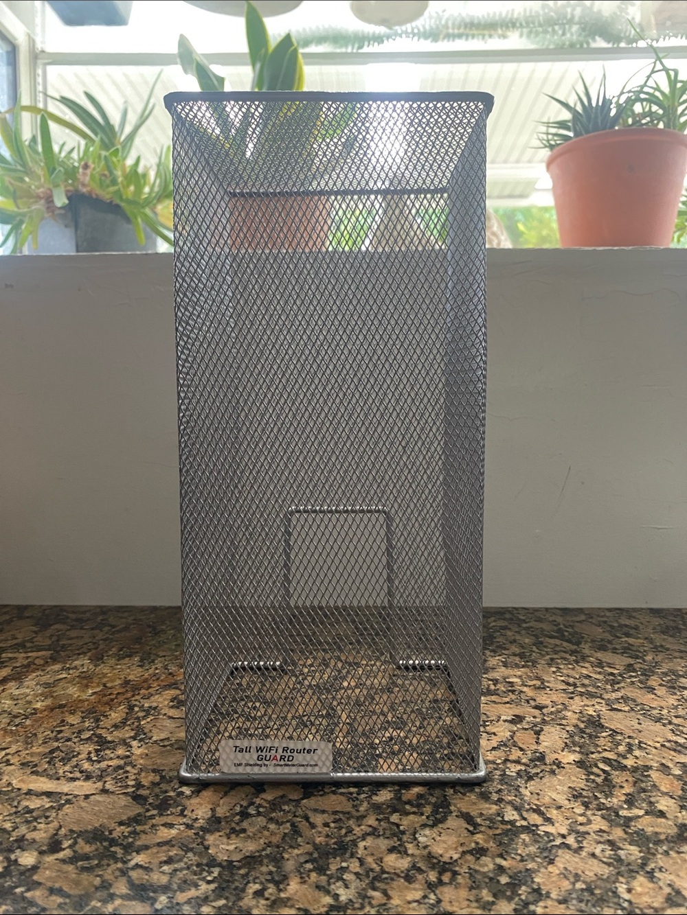 Metal Mesh Router Guard - Silver